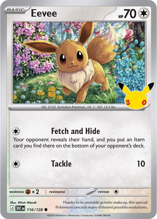 Eevee 116/128 30th Celebration