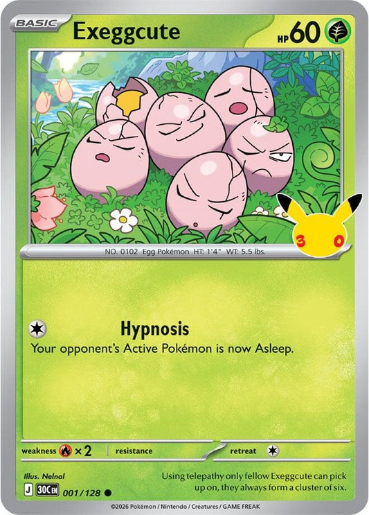 Exeggcute 1/128 30th Celebration