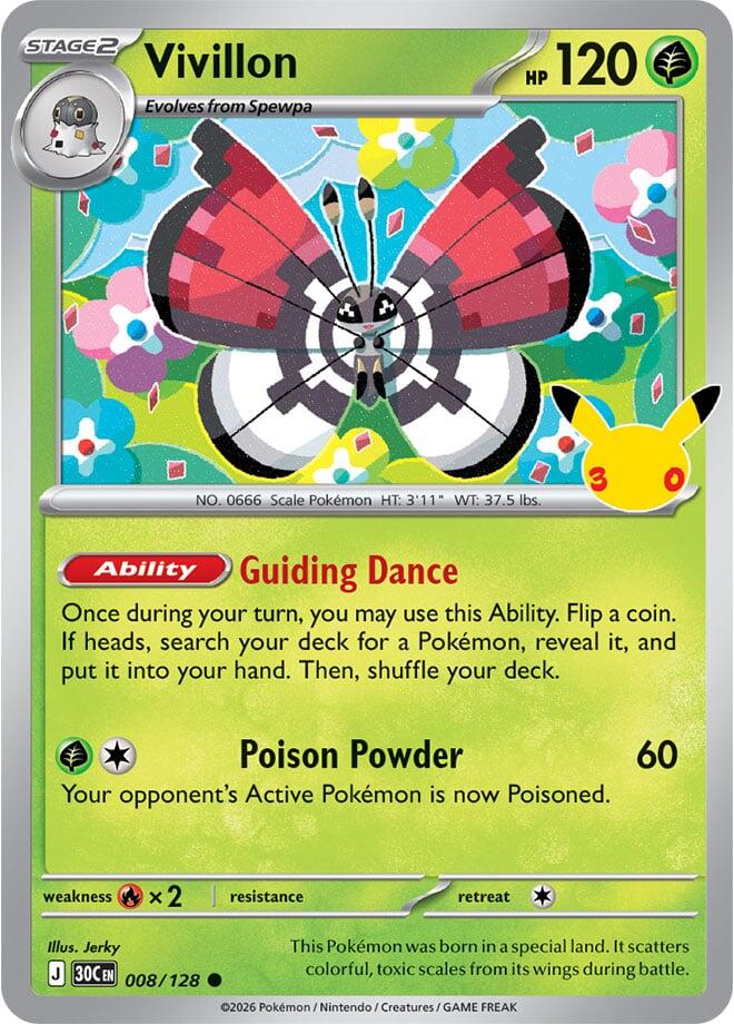 Vivillon 8/128 30th Celebration