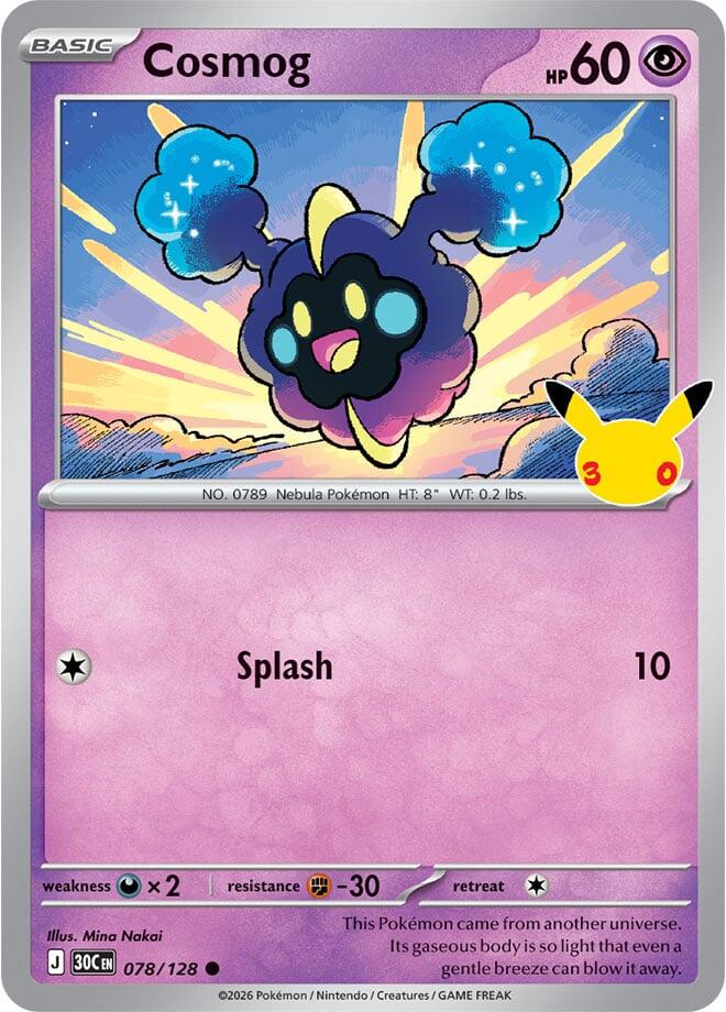 Cosmog 78/128 30th Celebration