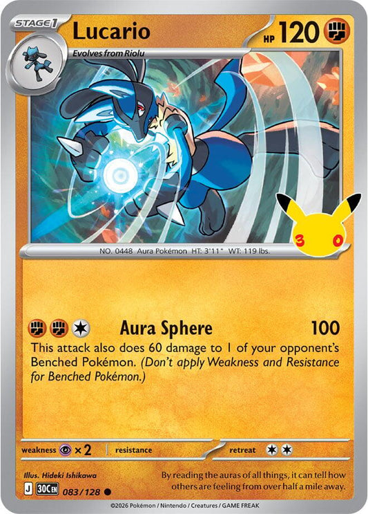 Lucario 83/128 30th Celebration