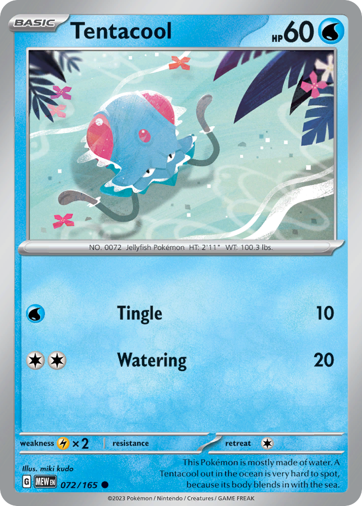 Tentacool 72/165 151