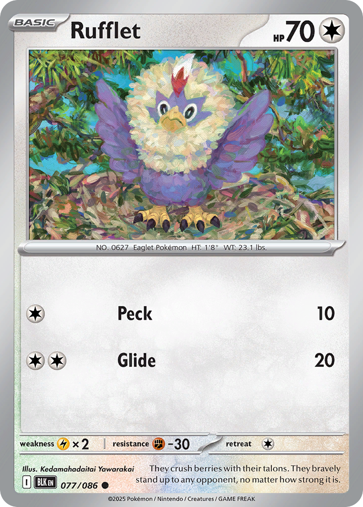 Rufflet 77/86 Black Bolt