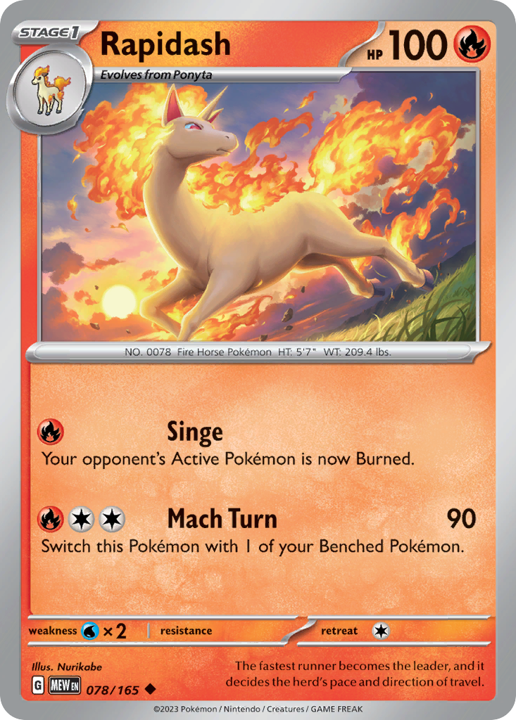Rapidash 78/165 151