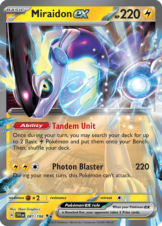 Miraidon ex 81/198 Scarlet & Violet