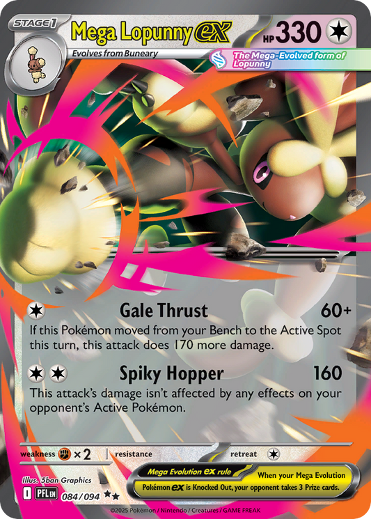 Mega Lopunny ex 84/94 Phantasmal Flames
