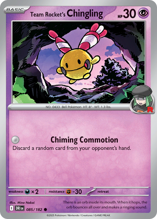 Team Rocket's Chingling 85/182 Destined Rivals
