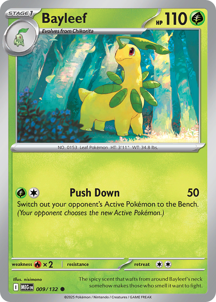 Bayleef 9/132 Mega Evolution