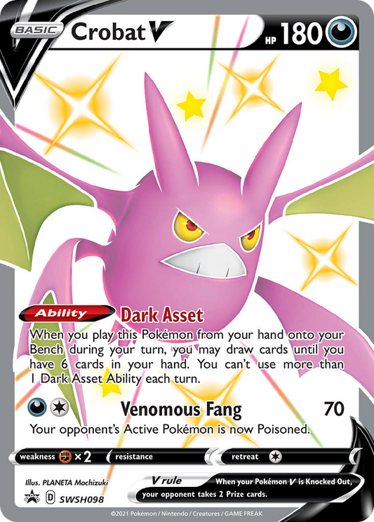 Crobat V SWSH098/307 SWSH Black Star Promos