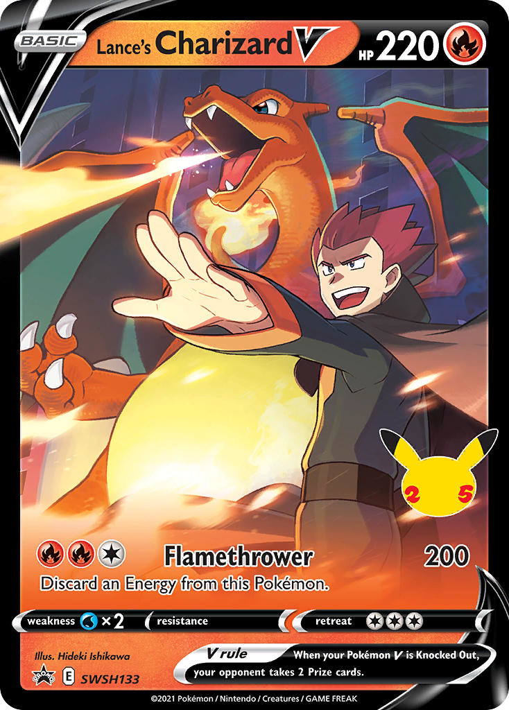 Lance's Charizard V SWSH133/307 SWSH Black Star Promos