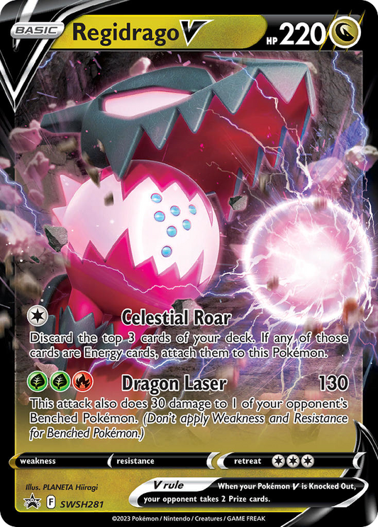 Regidrago V SWSH281/307 SWSH Black Star Promos