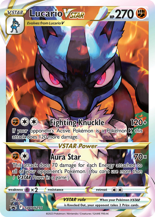 Lucario VSTAR SWSH291/307 SWSH Black Star Promos