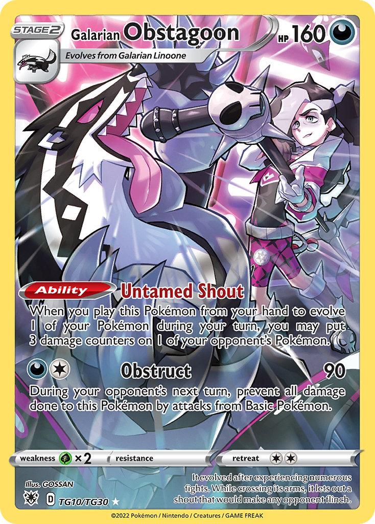 Galarian Obstagoon TG10/30 Astral Radiance Trainer Gallery