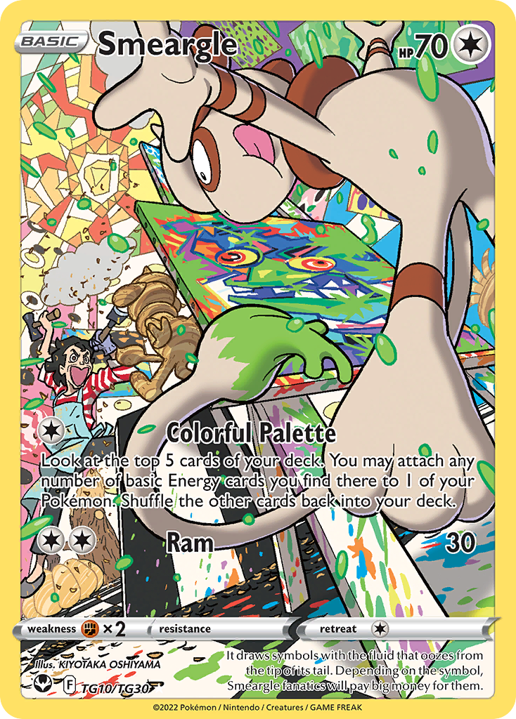 Smeargle TG10/30 Silver Tempest Trainer Gallery