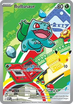Bulbasaur 37/0 Mega Evolution Black Star Promos