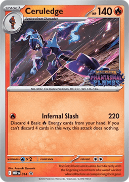 Ceruledge 14/0 Mega Evolution Black Star Promos