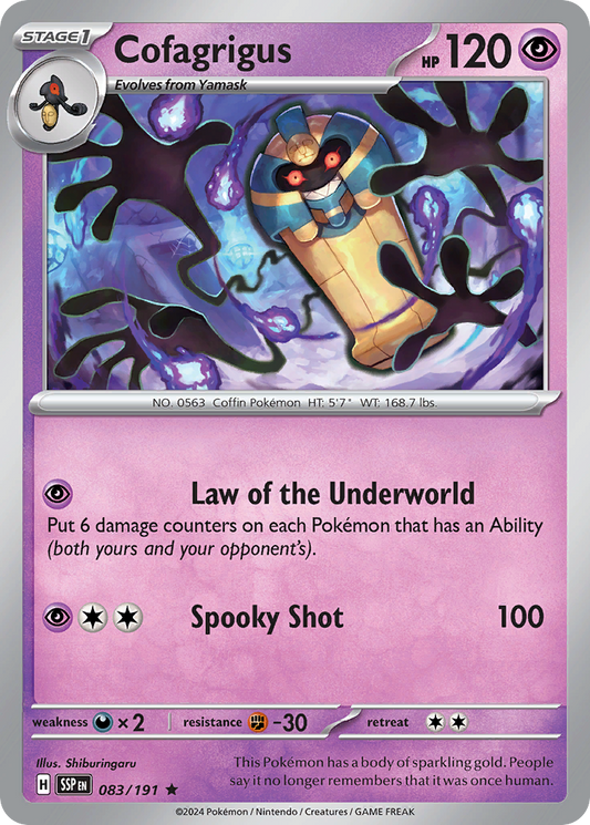 Cofagrigus 83/191 Surging Sparks