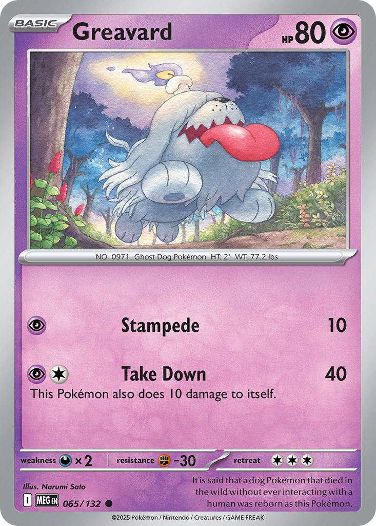 Greavard 65/132 Mega Evolution