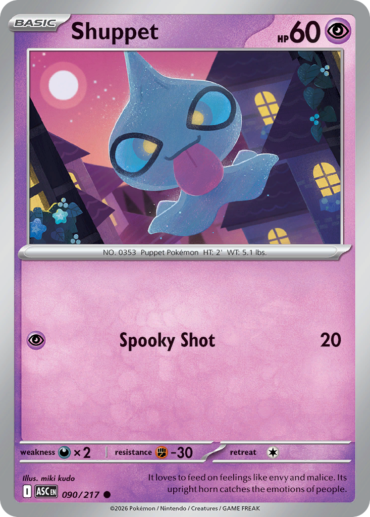 Shuppet 90/217 Ascended Heroes