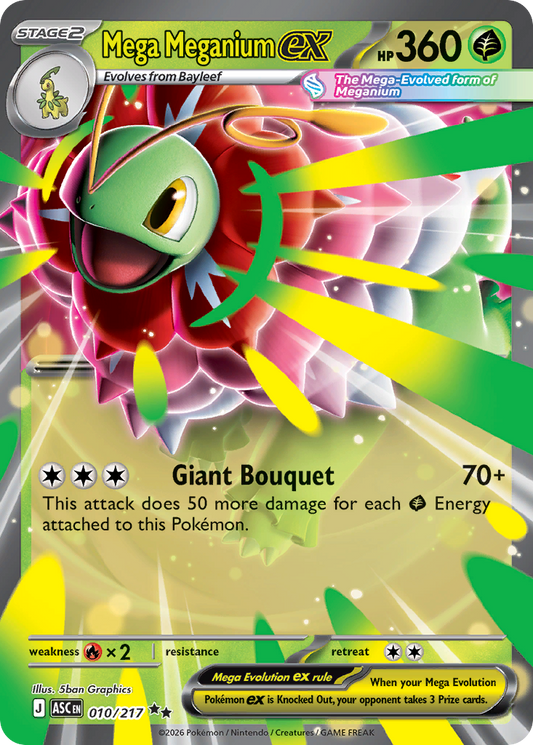 Mega Meganium ex 10/217 Ascended Heroes