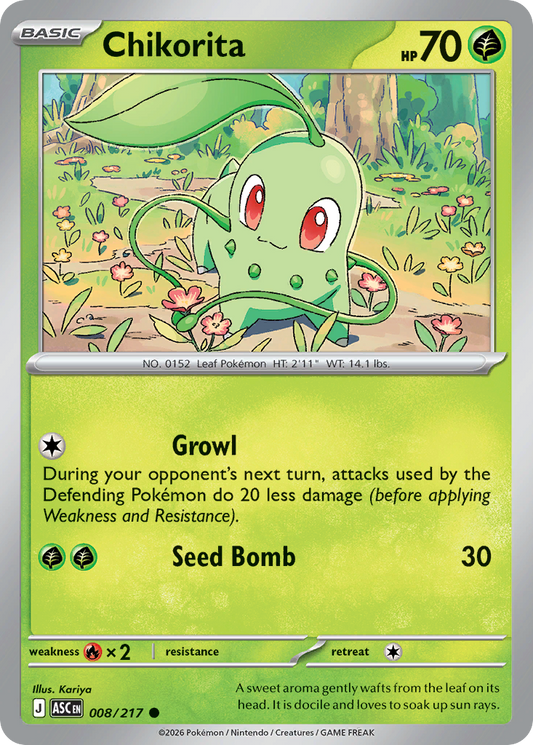 Chikorita 8/217 Ascended Heroes