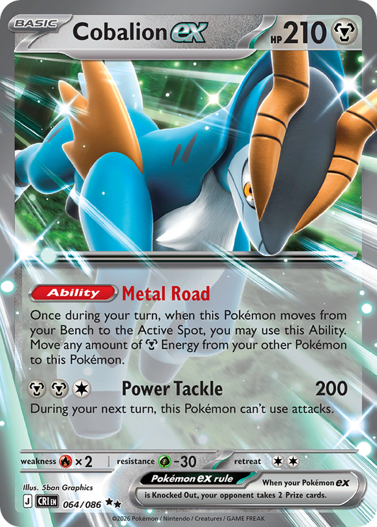 Cobalion ex 64/86 Chaos Rising