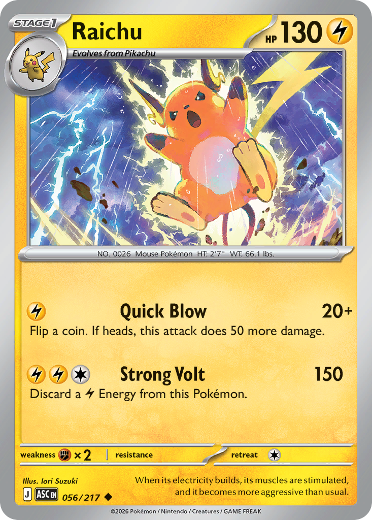 Raichu 56/217 Ascended Heroes