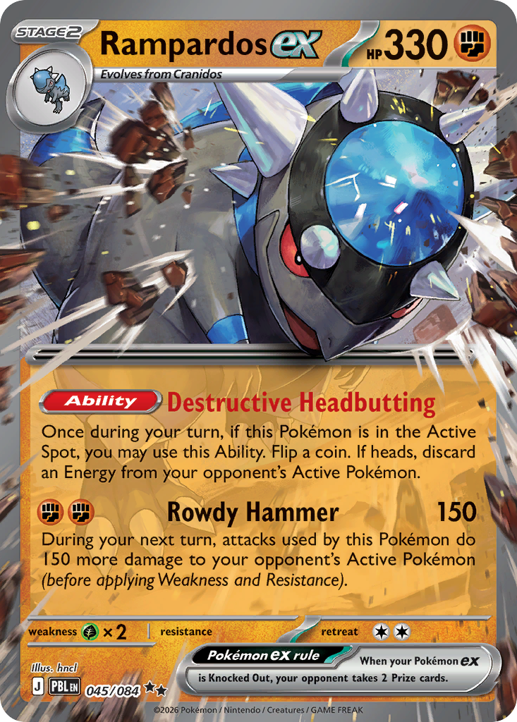 Rampardos ex 45/84 Pitch Black