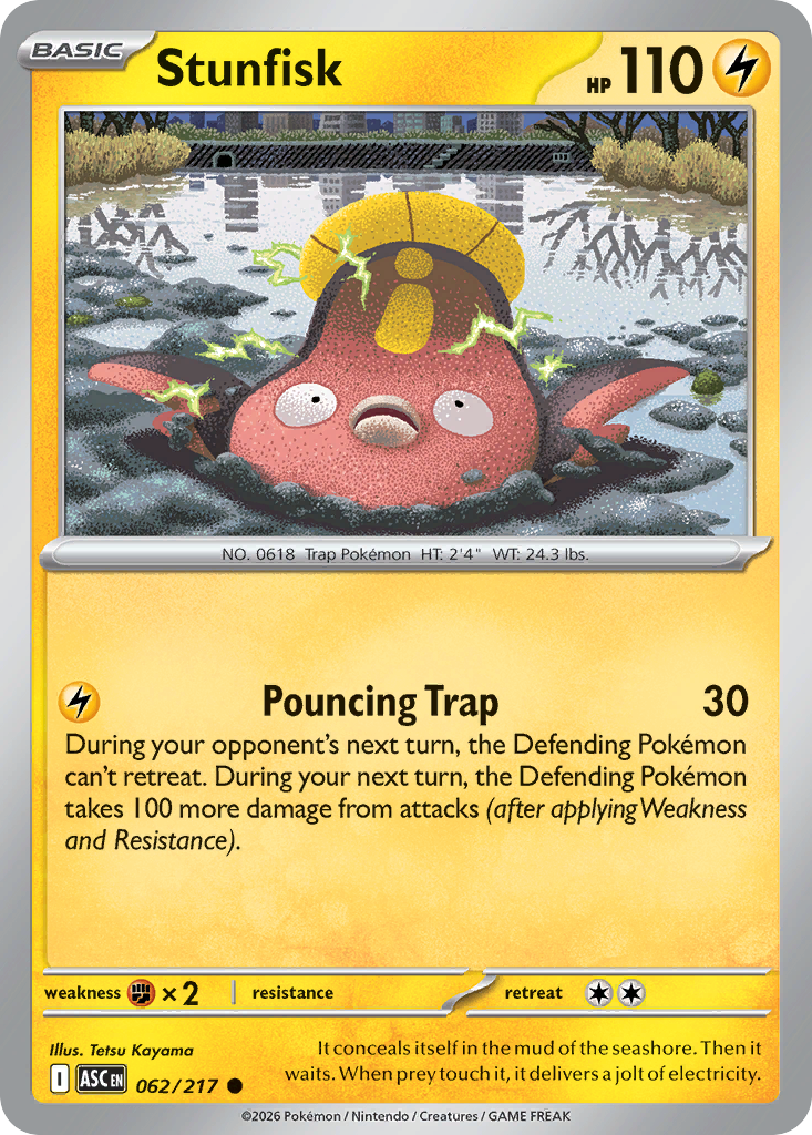 Stunfisk 62/217 Ascended Heroes