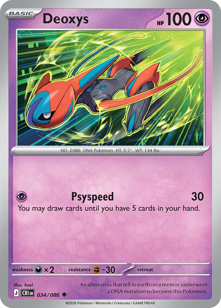 Deoxys 34/86 Chaos Rising