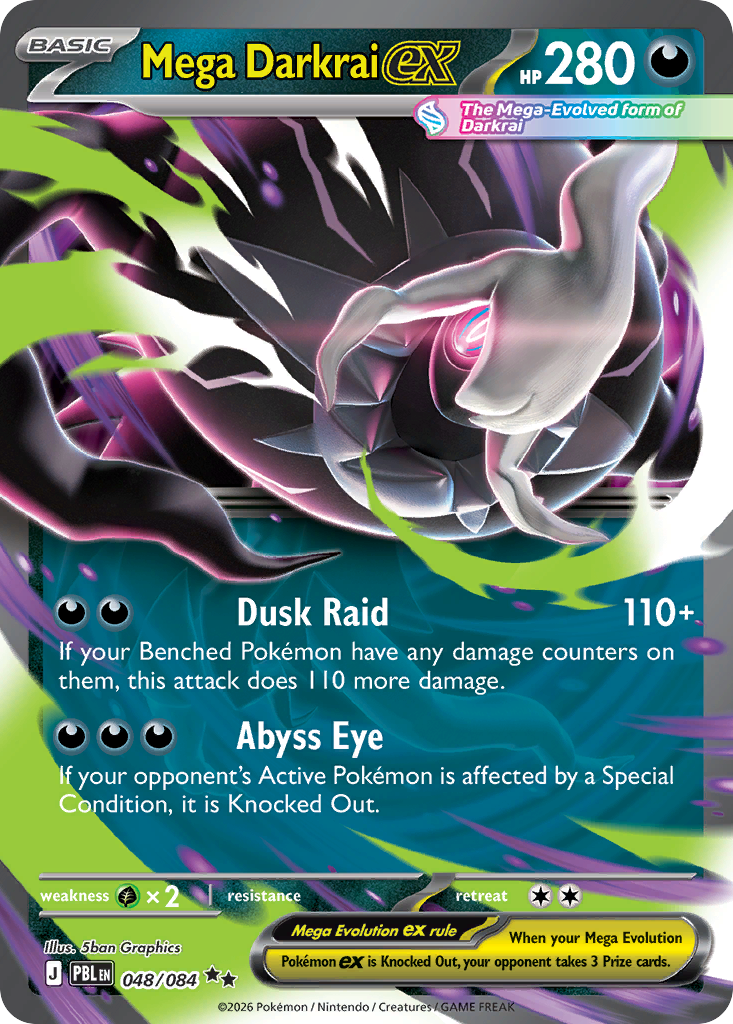 Mega Darkrai ex 48/84 Pitch Black