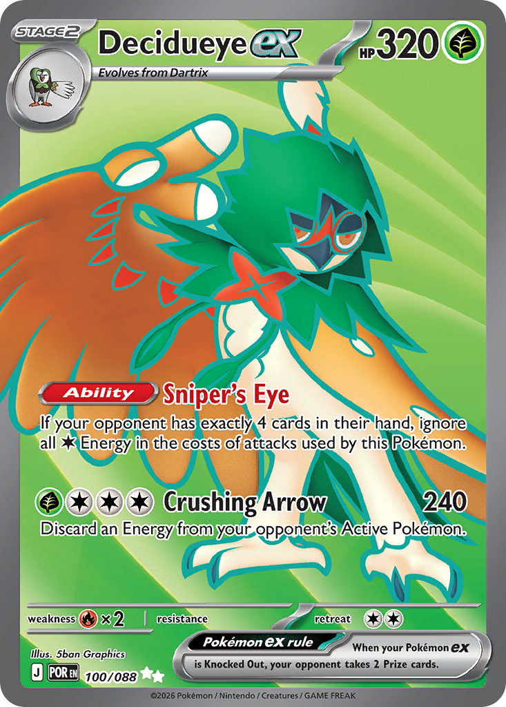 Decidueye ex 100/88 Perfect Order