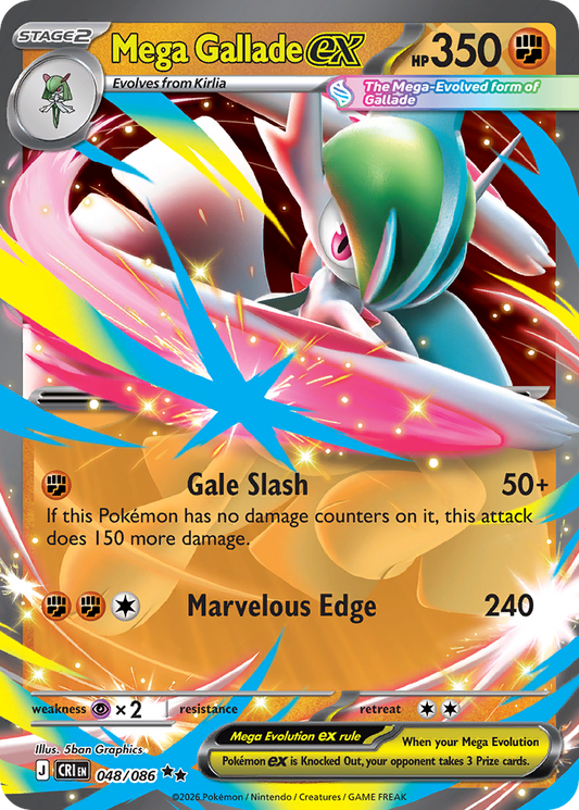 Mega Gallade ex 48/86 Chaos Rising