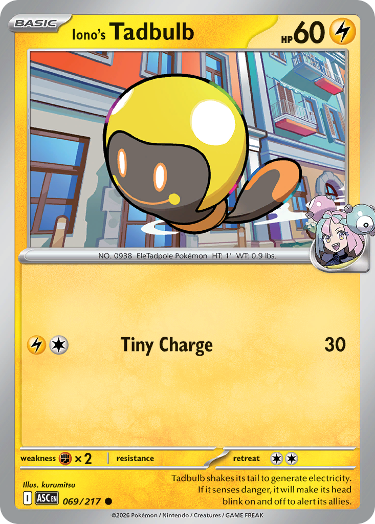 Iono's Tadbulb 69/217 Ascended Heroes