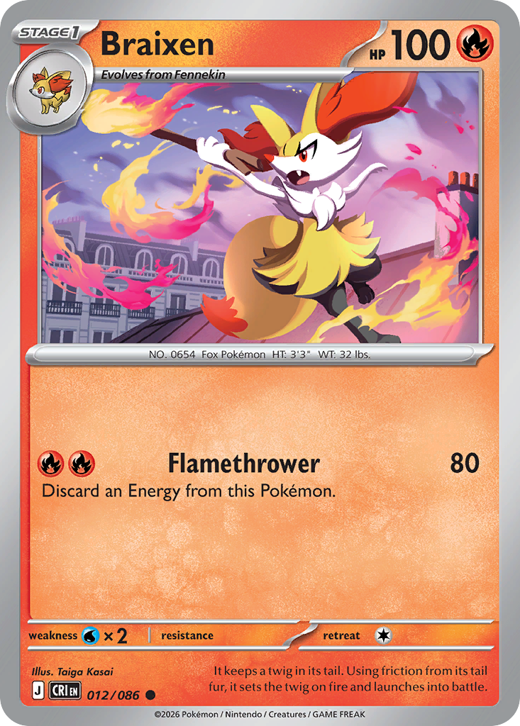 Braixen 12/86 Chaos Rising