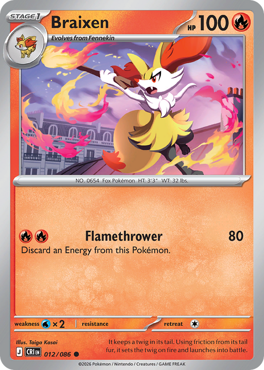 Braixen 12/86 Chaos Rising