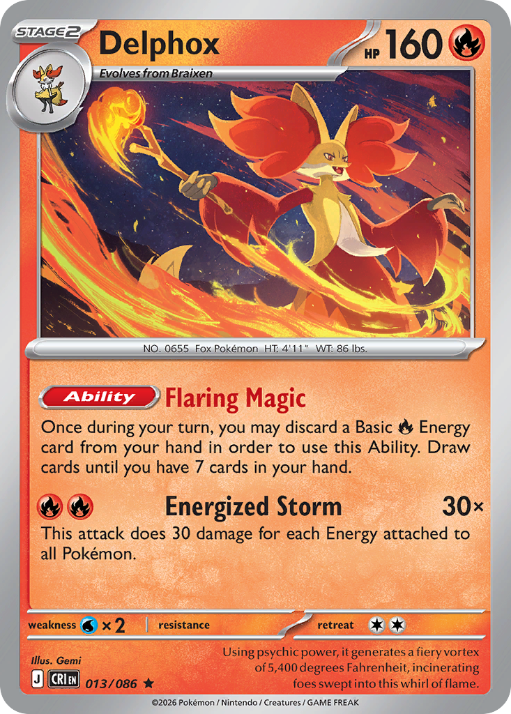 Delphox 13/86 Chaos Rising