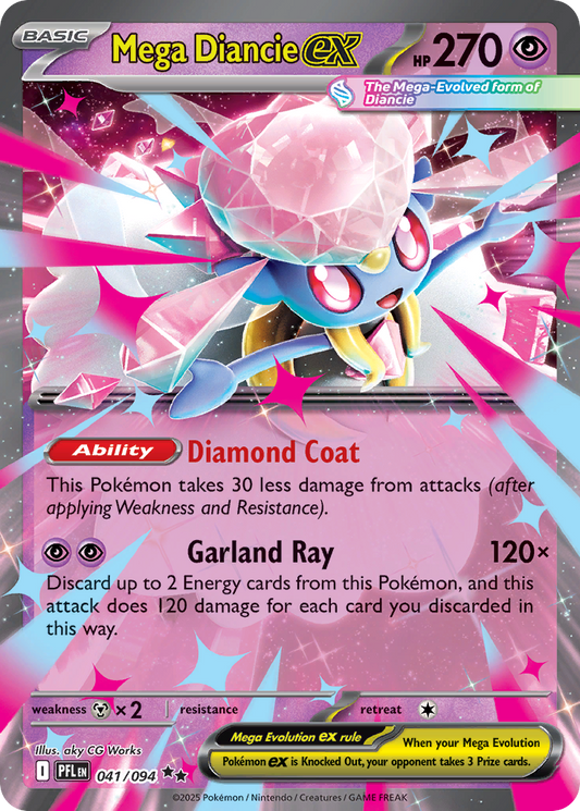 Mega Diancie ex 41/94 Phantasmal Flames