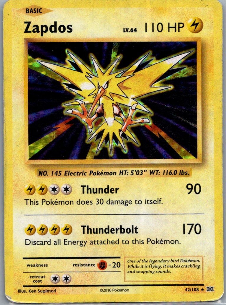 Zapdos 42/108 Evolutions