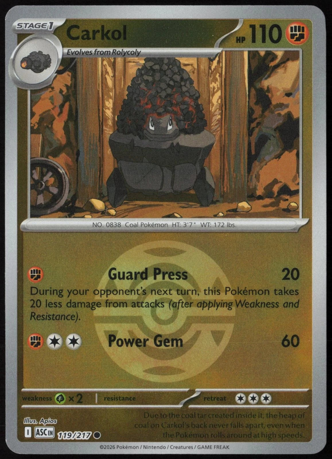 Carkol 119/217 Ascended Heroes