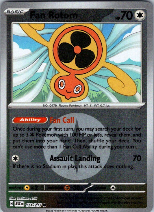 Fan Rotom 171/217 Ascended Heroes