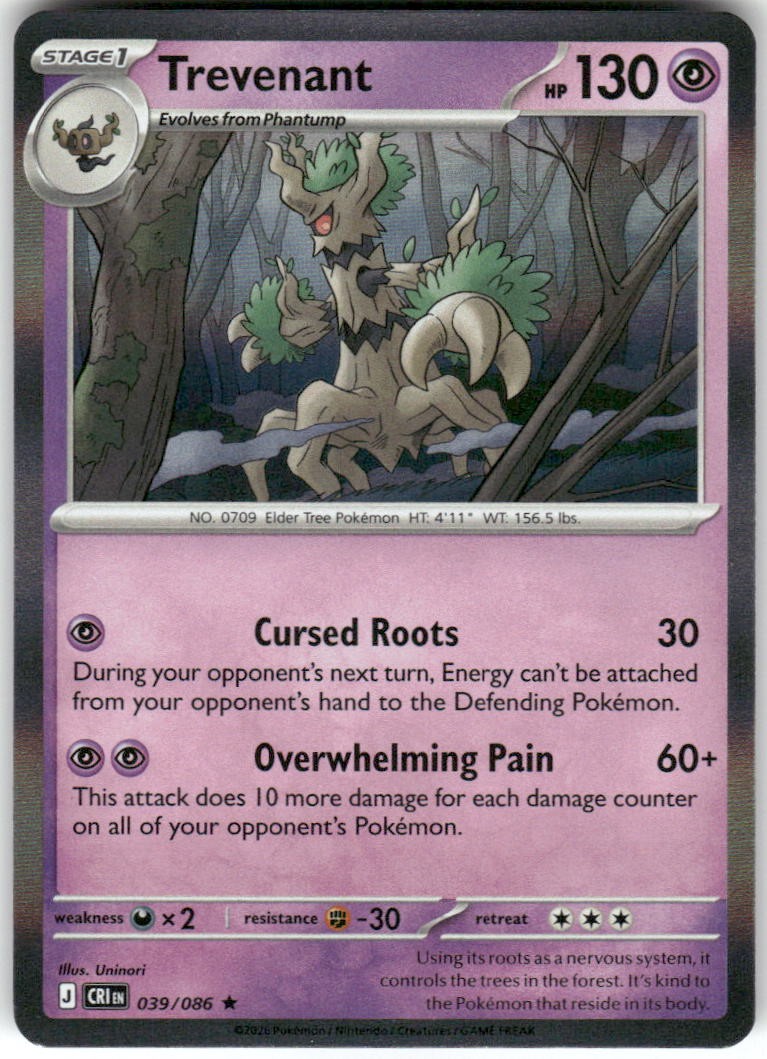 Trevenant 39/86 Chaos Rising