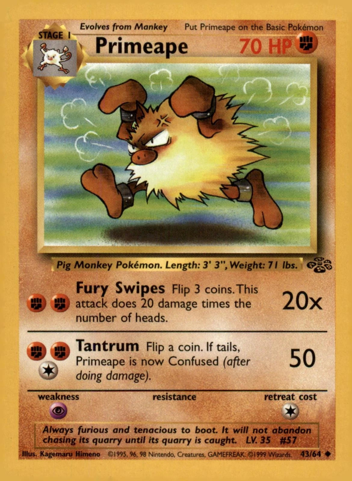Primeape 43/64 Jungle