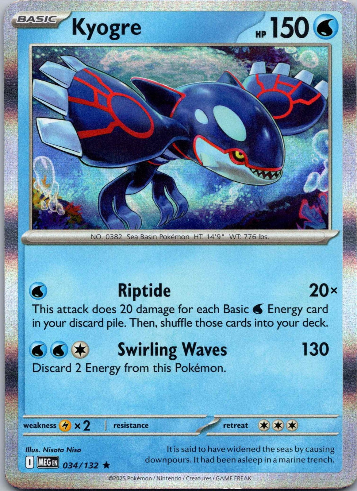 Kyogre 34/132 Mega Evolution