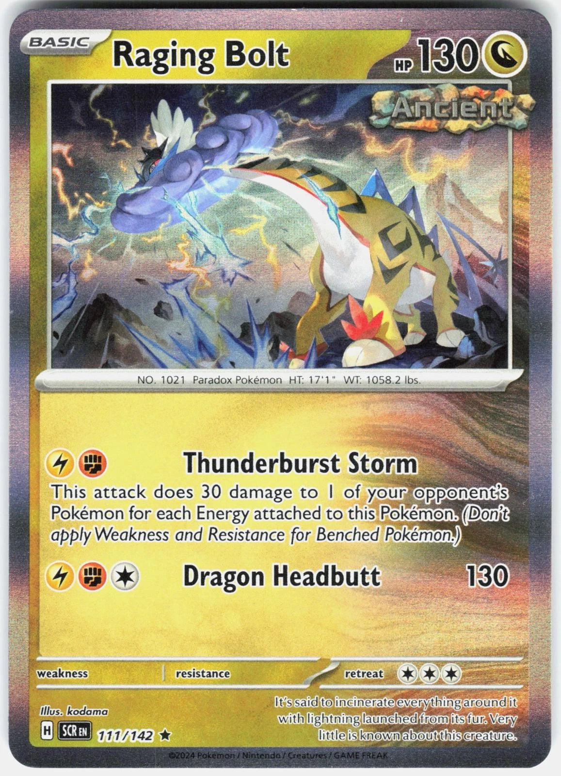 Raging Bolt 111/142 Stellar Crown