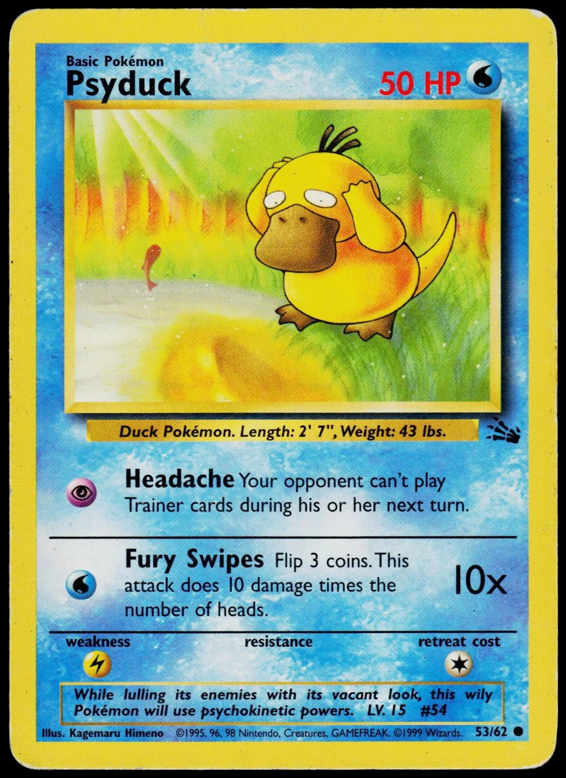 Psyduck 53/62 Fossil
