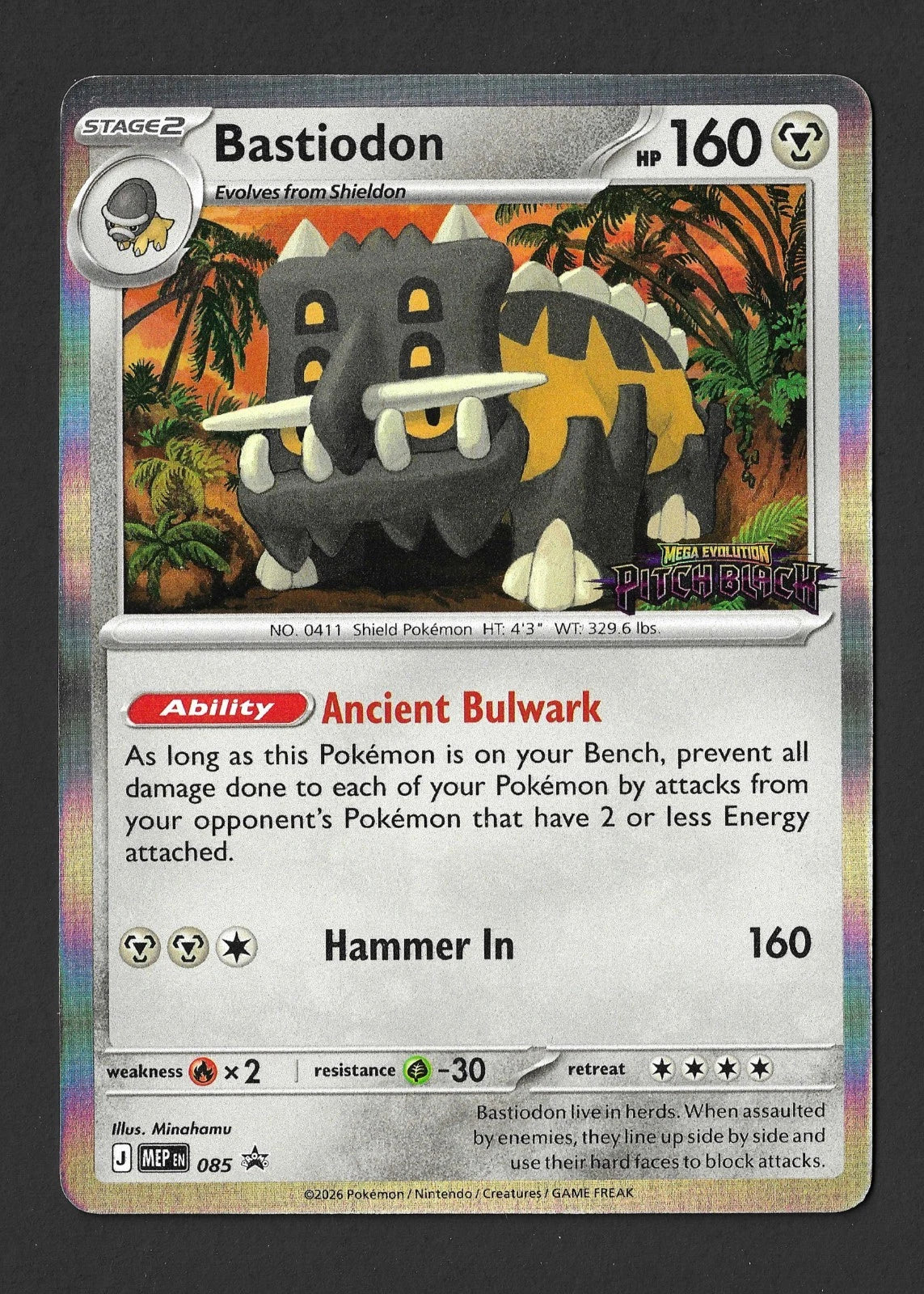 Bastiodon 085/084 Mega Evolution Pitch Black