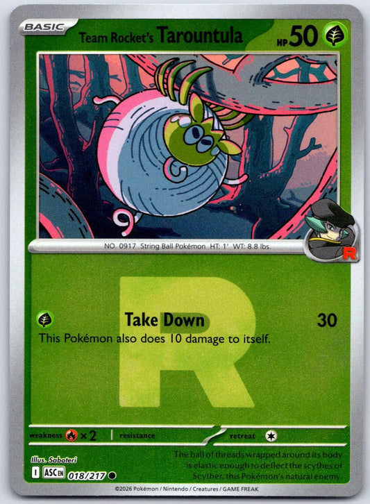 Team Rocket's Tarountula 18/217 Ascended Heroes