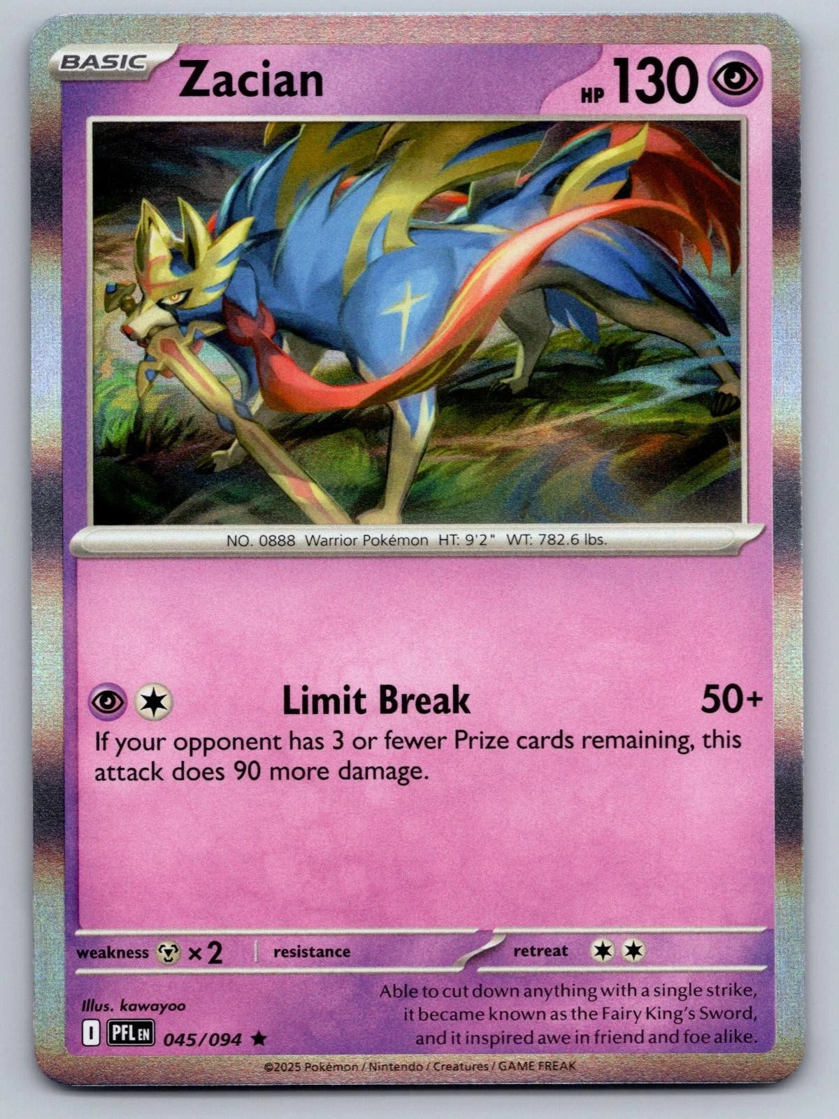 Zacian 45/94 Phantasmal Flames