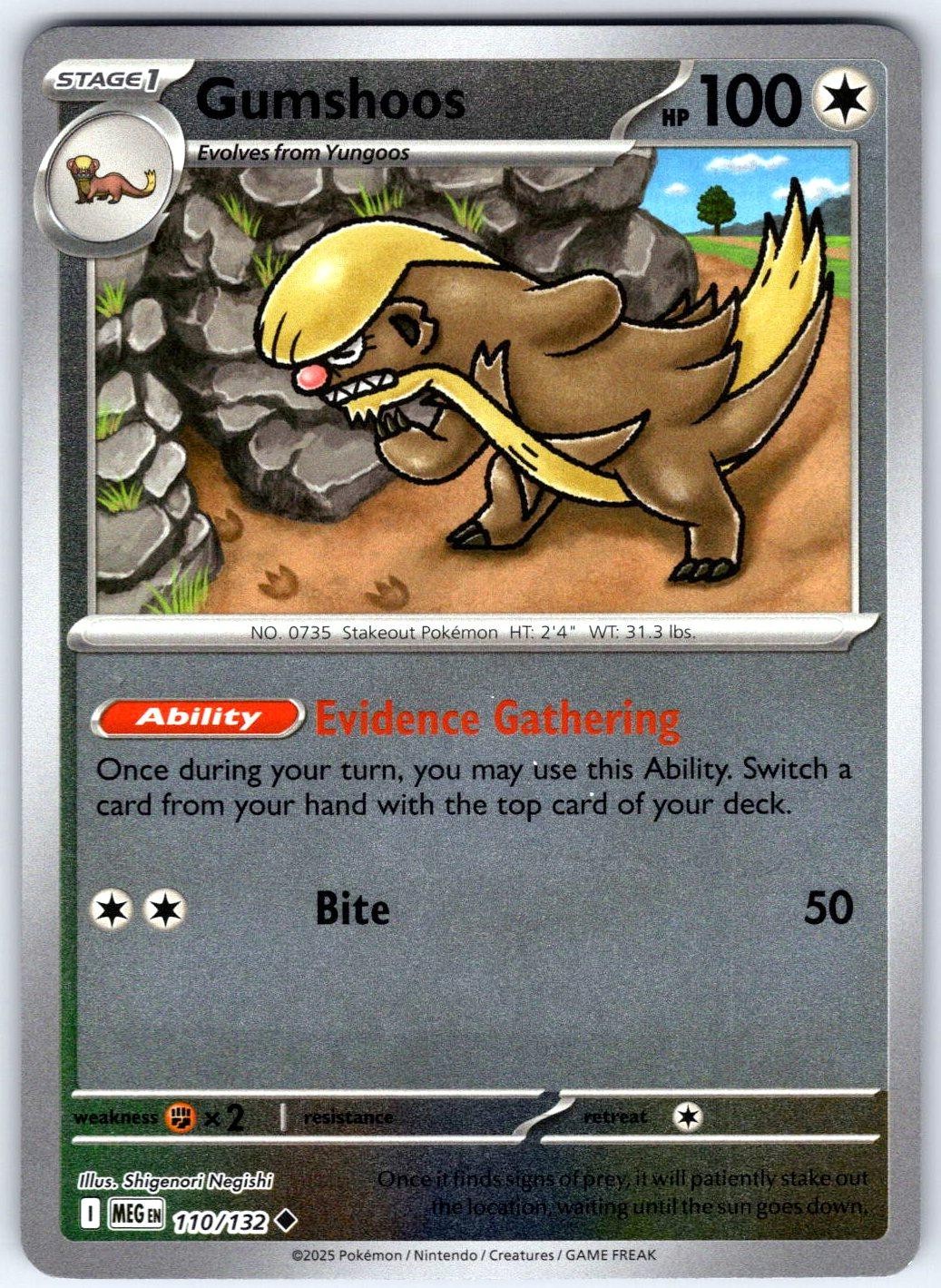 Gumshoos 110/132 Mega Evolution